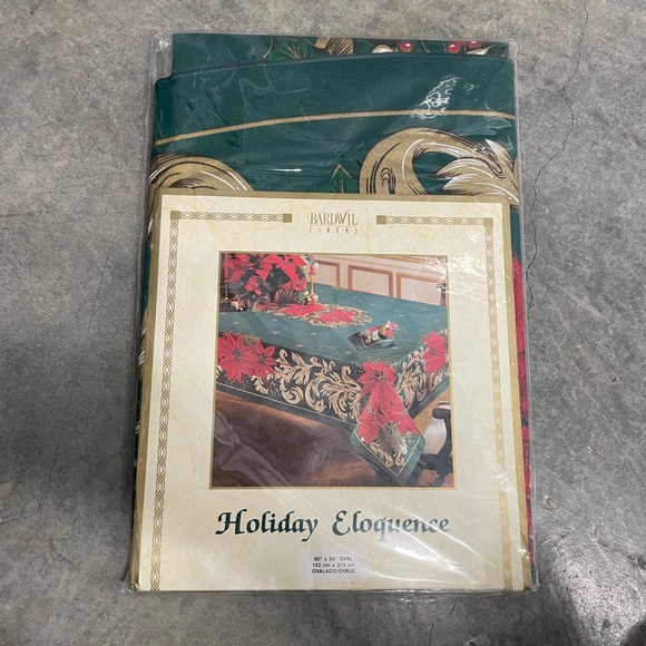 Bardwil linens holiday eloquence oval - Picture 1 of 5